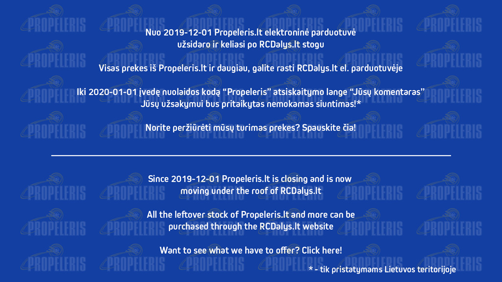 Propeleris ir RCDalys