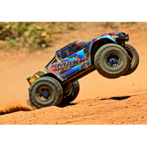 Traxxas praplatintas Maxx modelis 4x4 TQI TSM oranžinis