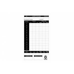 IPSC Score Sheet - 100 Pcs