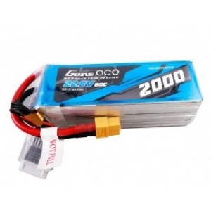 Gens ace 2000mAh 22.8V 60C 6S1P High Voltage Lipo Battery Pa...