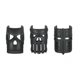ORNAMENTAL REPLACEABLE MASK GRIP SET (3PCS) - BLACK [KUBLAI]