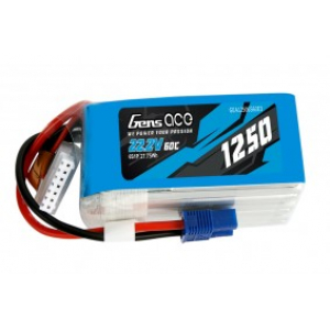 Gens ace 1250mAh 22.2V 60C 6S1P Lipo akumuliatorius