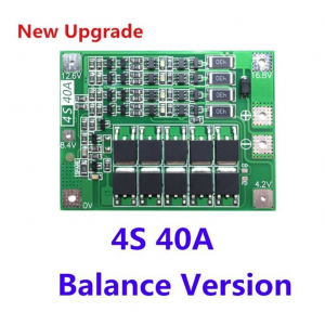 BMS 4S 40A Lithium Bbaterijų apsaugos plokštė su Balance Enhance version 18650 lithium baterijų pakrovėjas PCB BMS protection board