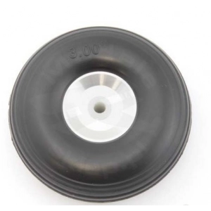 Rubber wheel 76 mm (aluminium rim and PTFE hub)