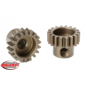 M0.6 Pinion - Short - Hardened Steel - 18 Teeth - Shaft Dia. 3.17mm
