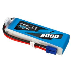Gens Ace LiPo 5000mAh 14.8V 45C 4S1P EC5 lipo akumuliatorius