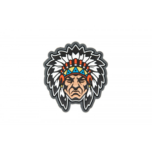 Native American Warrior Head 1 Patch - Full Color