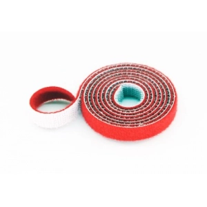 20mm Wide Velcro (loops & hooks integrated) 0.5 Meter - Red