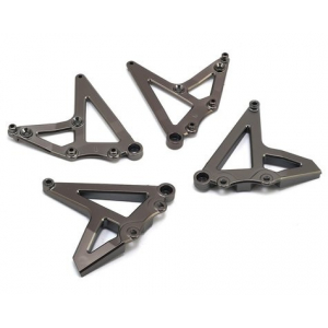 Traxxas Unlimited Desert Racer Rear Shock Mount Set (Satin Black)