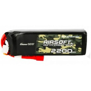 Gens ace 30C 2200mAh 3S1P 11.1V Airsoft Gun Lipo akuuliatorius su T jungtimi