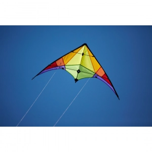 Rookie Rainbow - Stunt Kite, age 8+, 60x120cm, incl. 20kp Po...