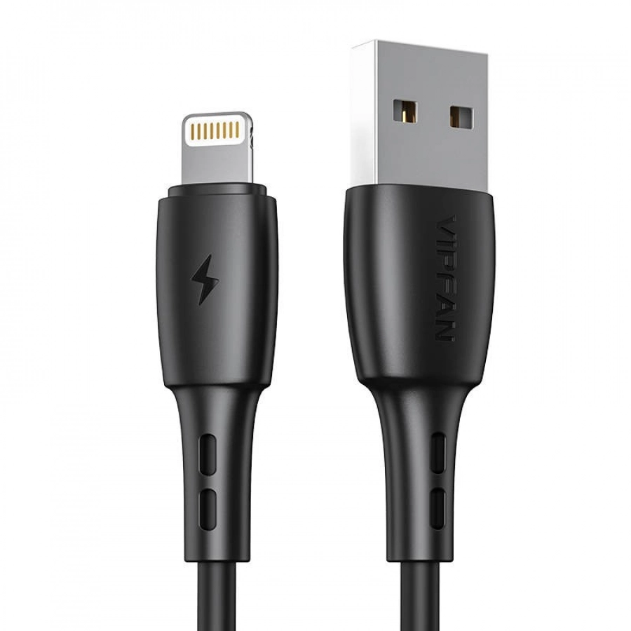 USB to Lightning cable Vipfan Racing X05, 3A, 2m (black)