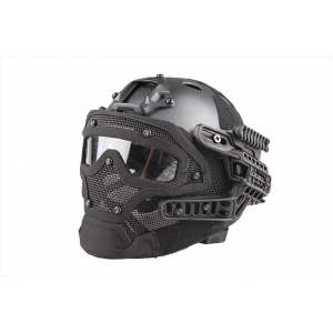 FAST PJ G4 System Helmet Replica with Face Shield - Black