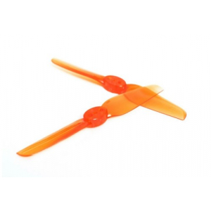 Propelerių poros komplektas (1 CW, 1 CCW)  HQ Prop Durable T65MM 65mm 2.5 Inch 2-Blade for FPV Racing Drone ORANŽINIAI