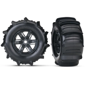 Traxxs Tires & Wheels Paddle/X-Maxx Black (2)