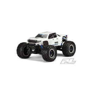 Pro-Line Brute Bash Armor body (white) pre-cut for X-MAXX