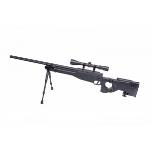 MB08A sniper rifle replica - with scope and bipod - black