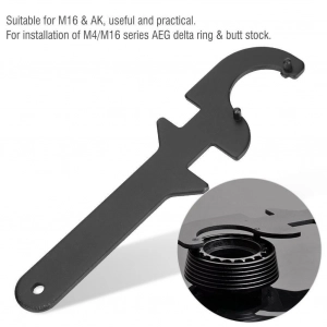 EX120 Delta Ring & Butt Stock Tube Wrench Multi-use Tool For Airsoft M4/M16 AEG