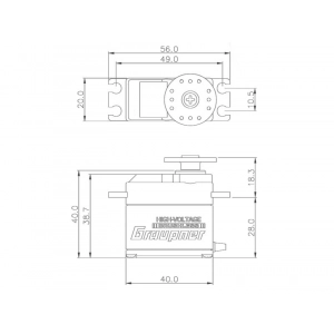Graupner Servo HBS 870 BB MG Brushless HV #7991