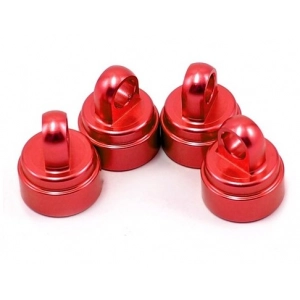Traxxas Aluminum Ultra Shock Cap (Red) (4)