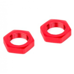 Wheel Nut - Aluminum - Ribbed - 2 pcs