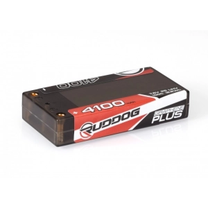 RUDDOG 4100mAh 7.6V 100C Graphene Plus LCG Shorty Stick Pack LiHV akumuliatorius automodeliui