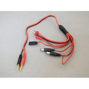 4.0mm to T-connector/Futaba/JST/RX/TX/extra PVC wire L=45CM [167]