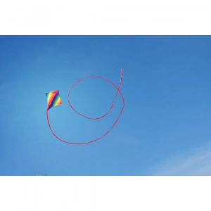 Dancer Rainbow Stunt Kite, age 8+, 90x90cm, incl. 17kp Polye...