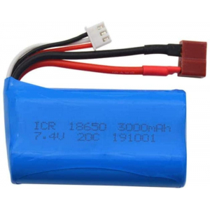 Samsung 3450mAh 10A 7.4V Li-Ion Deans  akumuliatorius automodeliui FEIYUE FY-03 FY01 FY02 Wltoys 12428 12401 12402 12403 12404 12423