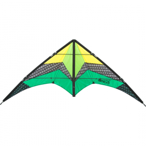 Limbo II Emerald - Stunt Kite, age 10+, 67x155cm, incl. 40kp Polyester Line 2x20m