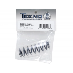 Tekno RC 85mm Rear Shock Spring Set (Orange) (1.4 x 9.5T) (2) TKR6033