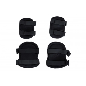 Wosport PA-07 knee and elbow protector set Black
