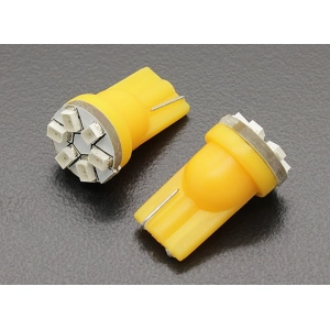 LED Corn Light 12V 0.9W (6 LED) - Yellow (2pcs) [128]