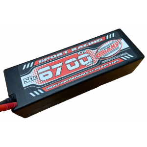 Naudotas Sport Racing 50C - 6700Mah - 3S - 11,1V - XT90 - Hard Case RC automodelio akumuliatorius