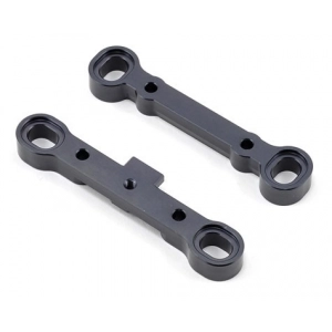 Tekno RC Front CNC Adjustable Hinge Pin Brace Set (Gun Metal) (2)