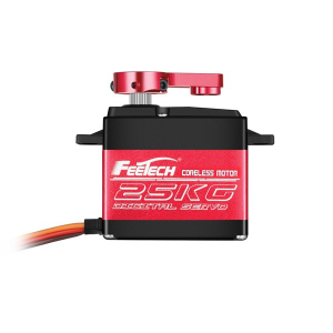 FeeTech 7.4V 25kg .11sec 180 laipsnių skaitmeninis servos mechanizmas su metaliniais dantračiais F17622