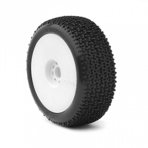 1:8 BUGGY CITYBLOCK (MEDIUM - LONG WEAR) EVO WHEEL PRE-MOUNTED WHITE (ONE PAIR)