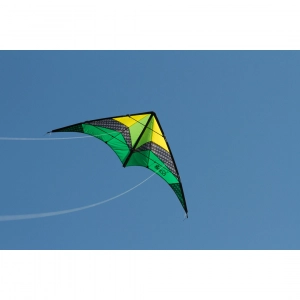 Limbo II Emerald - Stunt Kite, age 10+, 67x155cm, incl. 40kp...