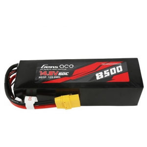 Gens ace 8500mAh 14.8V 50C 4S1P Lipo Battery Pack akumuliatorius automodeliui PC Material Case su XT90 plug