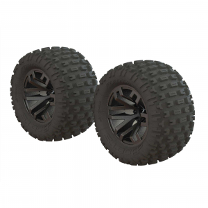 DBOOTS 'FORTRESS MT' TIRE SET GLUED GUN METAL (2)