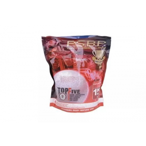 G&G Top Five 1kg 0,2g P.S.B.P. BBs - white airsoft šratai