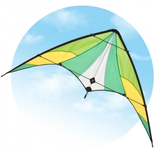 Orion Jungle - Stunt Kite, age 10+, 74x140cm, incl. 20kp Pol...