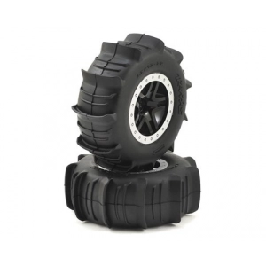 Traxxas Paddle Tires w/SCT Split Spoke Rear Wheel (2)