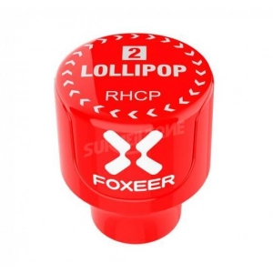 Foxeer Lollipop 2 Stubby 5.8G Omni Antena (2vnt) Raudona RHCP