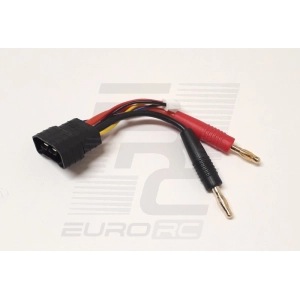 Traxxas ID Male To 4mm Bullet + XH - 3S - Charging Cable 5cm 14AWG