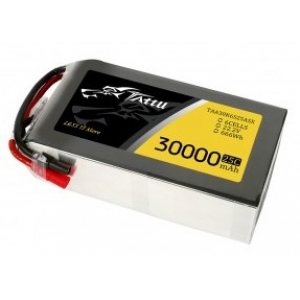 Tattu 30000mAh 22.2V 25C 6S1P Lipo Battery Pack with AS150+XT150