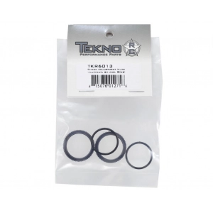 Tekno RC Aluminum Shock Adjustment Nut Set (Gun Metal) (2) T...