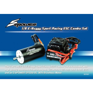 SPOWER 1/8 E-BUGGY SPORT RACING ESC COMBO SET
