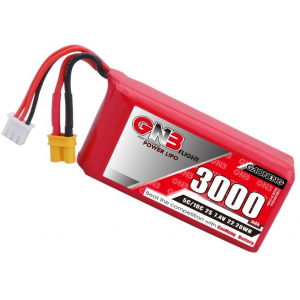 EKSPOZICINIS Gaoneng GNB 7.4V 3000mAh 5C 2S Lipo Battery with XT30 Plug Compatible for Jumper T16 Transmitter GNB3000/5-2ST