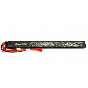 Gens ace 25C 1400mAh 3S1P 11.1V Airsoft Gun Lipo akumuliatorius su T jungtimi